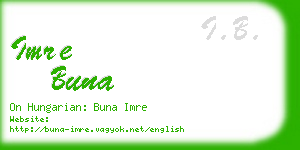 imre buna business card